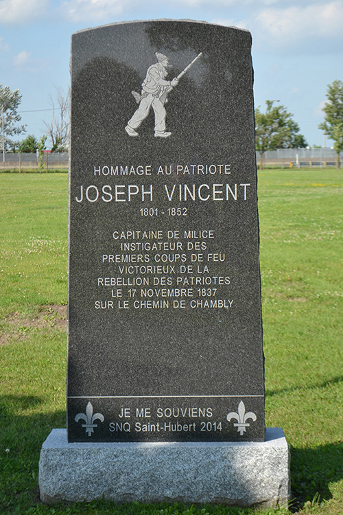 Monument à Joseph Vincent (1994), Longueuil